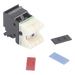 SIEMON MX6-F01 - Jack MAX UTP Categoría 6, Estilo 110, Montaje Plano, Color Negro | SIERRA STORE
