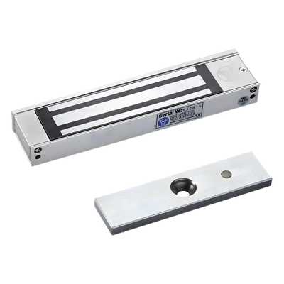 ACCESSPRO MAG-350S - Chapa Magnética / 350 lbs (158.8 kg) / Voltaje Dual 12/24 VDC / Sensor de Estado NO/COM / Aluminio Anodizado / | SIERRA STORE