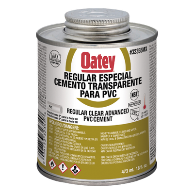 Pegamento / Cemento Claro / 473 ml / Tubo Conduit PVC Pesado / Baja Emisión VOC / Curación Rápida | SIERRA STORE