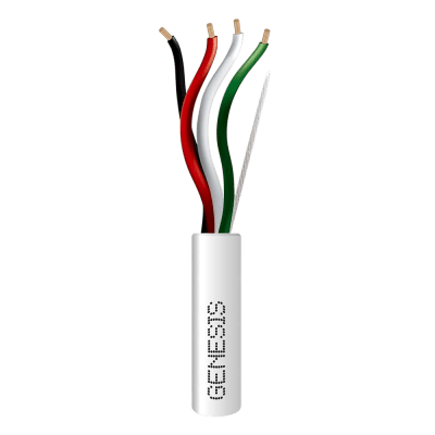 Cable Multiconductor / 4 Conductores / 16 AWG / 152 m (500 ft) / Libre de Oxígeno / UL Riser / Blanco / Alarmas y Automatización | SIERRA STORE