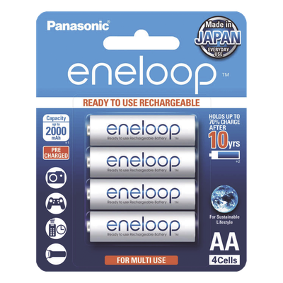Batería Recargable AA 1.2V ENELOOP / Ni-HM / Paquete de 4 Baterías | SIERRA STORE