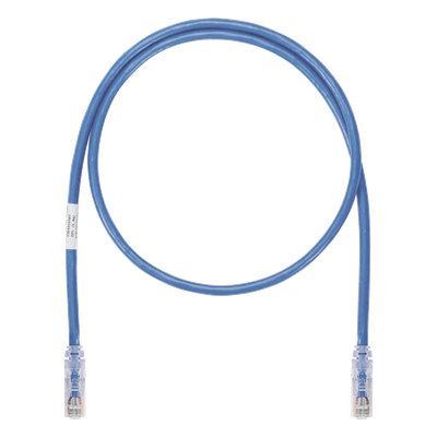 PANDUIT UTP6AX3MBU - Cable de Parcheo UTP / Cat6A / 24 AWG / CM / 3 m (9.84 ft) / Azul | SIERRA STORE
