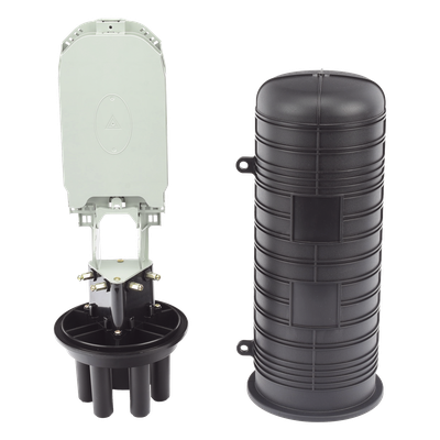 LINKEDPRO BY EPCOM LP-SCV-48 - Caja de Distribución de Fibra Óptica Vertical Tipo Domo / 48 Empalmes Expandible a 96 / IP68 / Exterior | SIERRA STORE