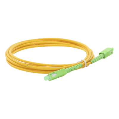LINKEDPRO BY EPCOM LPSM3SCASCAS3 - Jumper de Fibra Óptica / SC/APC-SC/APC / Monomodo OS2 / Simplex / 3m (9.84 ft) / PVC 3mm | SIERRA STORE