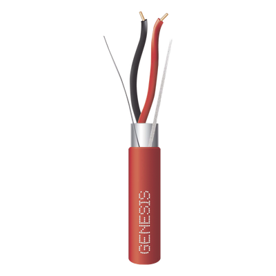 Cable de Alarma / 2 x 14 AWG / Blindado / Riser FPLR / 152 m (500 ft) / Rojo / -20°C a 75°C | SIERRA STORE