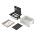 Caja de Suelo / 2 Módulos Dobles K45 / Profundidad Ajustable 70-100 mm (2.76-3.94 in) / Carga 1400 kg / Resistencia Térmica 125 °C / | SIERRA STORE