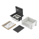 Caja de Suelo / 2 Módulos Dobles K45 / Profundidad Ajustable 70-100 mm (2.76-3.94 in) / Carga 1400 kg / Resistencia Térmica 125 °C / | SIERRA STORE