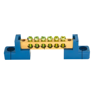 Terminal de Cableado Tipo Puente / 6 Orificios / 80 A / 750 V CA / 16 mm² / PP Retardante a la Flama / Tornillos M5 | SIERRA STORE