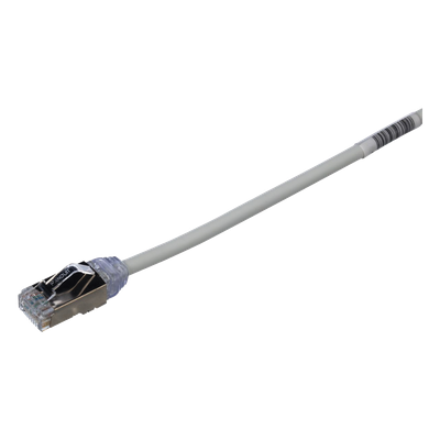 PANDUIT STP28X0.2MIG - Patch Cord Cat6A / 28 AWG Diámetro Reducido / S/FTP Blindado / CM/LS0H / 20 cm (0.66 pies) / Gris | SIERRA STORE
