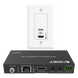 Extensor HDBaseT de Placa de Pared / 4K2K@60Hz / 40 m (131.2 ft) / 1080p a 70 m (229.7 ft) / PoC / IR Bidireccional / RS-232 / HDMI | SIERRA STORE