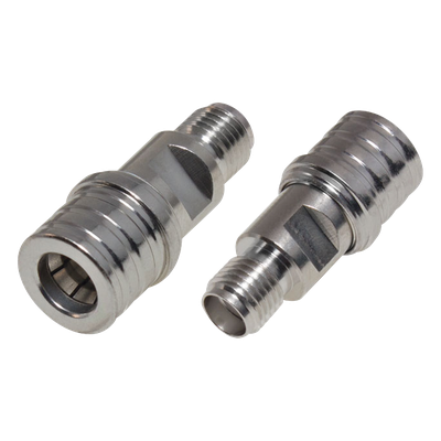 Adaptador RF en Línea / Conector QMA Macho a SMA Hembra / Rango 0-6 GHz / Impedancia 50 Ω / VSWR 1.25 Máximo / Aislante de Teflón | SIERRA STORE