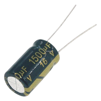 Capacitor Electrolítico / 1500 µF / 16 Vcc / Radial / 105 °C / 10 x 20 mm | SIERRA STORE