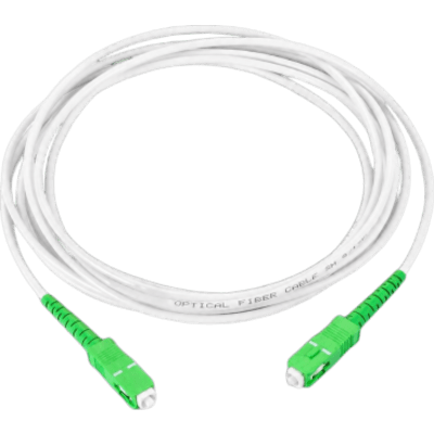 LINKEDPRO BY EPCOM LPSM3SCASCAS2W - Jumper de Fibra Óptica Monomodo SC/APC-SC/APC Simplex, Color Blanco 2 Metros | SIERRA STORE