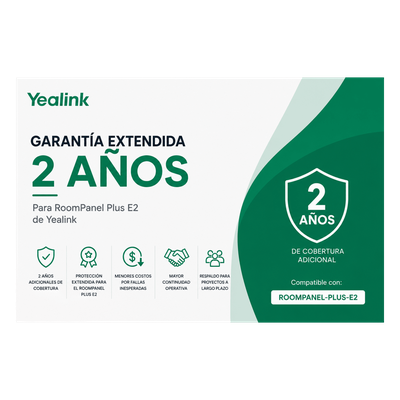Garantia Extendida de 2 Años para RoomPanel Plus E2 de Yealink | SIERRA STORE