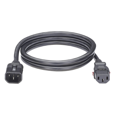 PANDUIT LPCA12-X - Cable de Alimentación con Bloqueo de Seguridad / IEC C14 a C13 / 17 AWG 10A / 1.2 m (3.9 ft) / Paquete 10 Piezas | SIERRA STORE