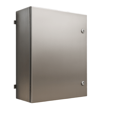 Gabinete IP66 / Acero Inoxidable / 600x600x250 mm (23.6x23.6x9.8 in) / Placa Galvanizada / 50 kg Carga | SIERRA STORE