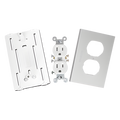 Contacto Eléctrico Dúplex / Soporte Universal ABS / Tapa Aluminio Anodizado / -40°C a 120°C / NOM-001-SEDE-2005 | SIERRA STORE