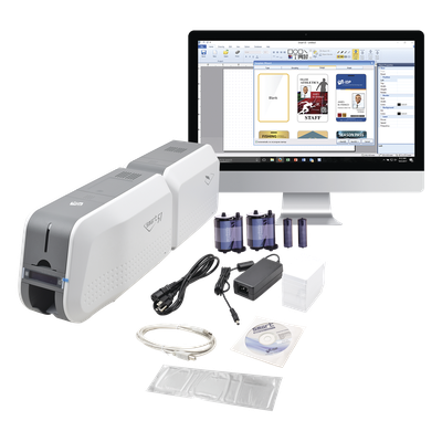 Kit Impresora SMART51L / Con Laminador /DOBLE Lado/3 Años Garantia / Incluye 2 x  RibbonColor / 100 tarjetas PVC/ 1 Cinta de Limpieza/ | SIERRA STORE