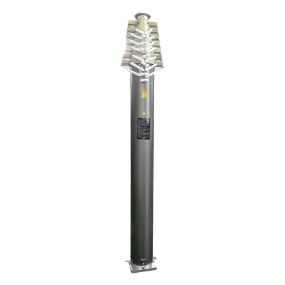 Mástil Telescópico Neumático / 15 m (49 ft) / 15 kg Carga / 80 km/h Viento / 7 Secciones Aluminio | SIERRA STORE