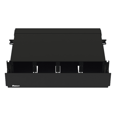 PANDUIT FRE2UBL - Panel de Distribución de Fibra Óptica / 2 UR / 192 Fibras / 8 Ranuras FAP o FMP / Bandejas Deslizantes | SIERRA STORE
