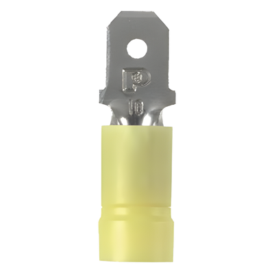 PANDUIT DV10-250M-L - Terminal de Desconexión Macho / Lengueta 6.3x0.8 mm / Cable 12-10 AWG / Paquete 50 pzas | SIERRA STORE