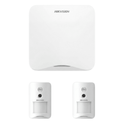 HIKVISION AXHOME-KIT-GSM-PIR-CAM - Kit de Alarma Inalámbrico / Wi-Fi 2.4 GHz y GSM 3G/4G / 16 Zonas Configurables / 2 Cámaras PIR con | SIERRA STORE