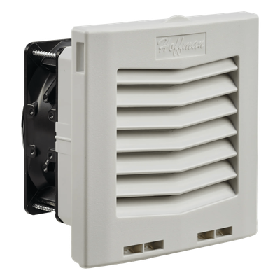 Ventilador con Filtro de Montaje Lateral / Flujo de Aire 35 CFM (59 m³/h) / 115 Vca / IP54 / RAL 7035 | SIERRA STORE
