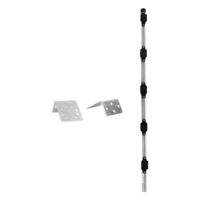 EPCOM INDUSTRIAL SYS-POST-3-V2 - Poste para Cerco Eléctrico / 1 m (3.3 ft) de Altura / 5 Aisladores de Paso / Base Multiposición / | SIERRA STORE