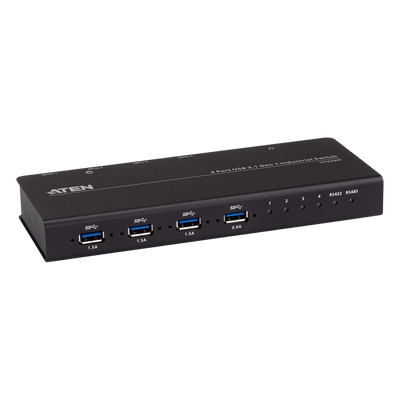 Conmutador USB industrial / 4x4 / USB 3.2 Gen 1 / Rackmount / 0-50°C / 3.9-5.9 ft cables | SIERRA STORE