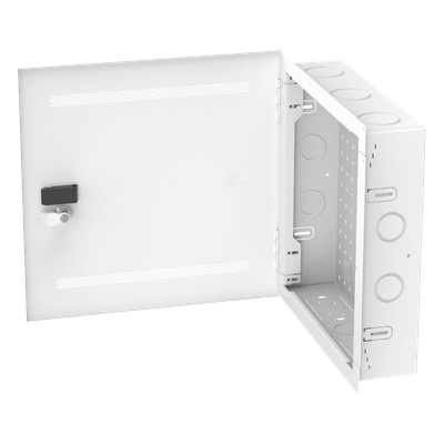 PANDUIT MS14EHDS - Gabinete de Montaje en Pared / 14 in de Altura / Acero Calibre 18 / Carga 16 kg (35 lb) / Puerta Reversible con | SIERRA STORE