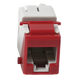 SIEMON U6-K03NS - Jack Keystone / Cat6 UTP / T568A-B / Punch Down 110 / UL94 V-0 / Rojo | SIERRA STORE