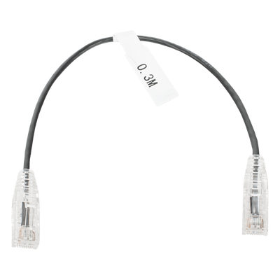 LINKEDPRO BY EPCOM LP-UT6-030-BK-28 - Cable de Parcheo Slim UTP Cat6 / 30 cm (0.98 ft) / 28 AWG / 1 Gbps+ / RJ45 / IEEE 802.3ab | SIERRA STORE