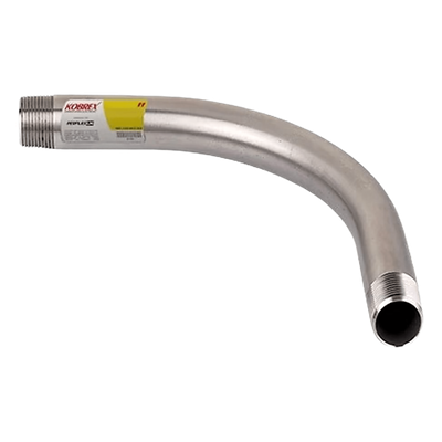 Codo para Conduit / Pared Gruesa 1" / Galvanizado en Zinc / Rosca Cónica / Etiqueta Amarilla | SIERRA STORE