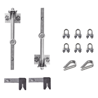 Sistema de Línea de Vida / Torre hasta 45 m (147.6 ft) / Acero Galvanizado en Caliente / Norma NOM-009-STP-2011 / Kit Completo con | SIERRA STORE