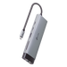 HUB USB-C 9 en 1 / HDMI 4K@60Hz / Ethernet Gigabit / 100W PD / 140.2x43x14.3 mm (0.46x0.14x0.047 ft) | SIERRA STORE