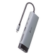HUB USB-C 9 en 1 / HDMI 4K@60Hz / Ethernet Gigabit / 100W PD / 140.2x43x14.3 mm (0.46x0.14x0.047 ft) | SIERRA STORE