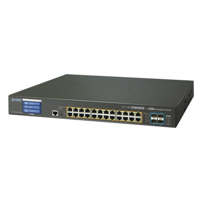 Switch Administrable L3 24 puertos 10/100/1000 Mbps c/Ultra PoE 400 Watts, 4 Puertos 10G SFP+ | SIERRA STORE
