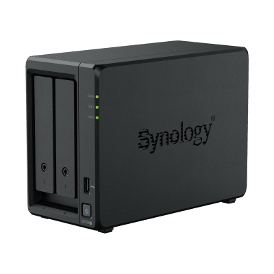 NAS Synology DiskStation DS725+ | 2 Bahías | Expandible hasta 7 Unidades | 2 Ranuras M.2 NVMe | Puerto 2.5GbE | Rendimient...