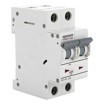 Protección Térmica/ Interruptor 2P, 32A,  Corriente Alterna  400 V CA para Aplicación Fotovoltaica Montaje Riel DIN | SIERRA STORE