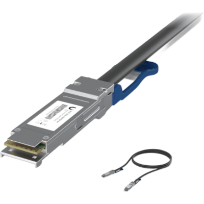 UBIQUITI UACC-DAC-QSFP28-1M - Cable de Conexión Directa DAC de 1 metro QSFP28 100/40 Gbps, Ideal para Switches UniFi | SIERRA STORE