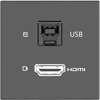 Módulo Pasivo | HDMI + USB Passthrough | 4K@60 (4:4:4) | USB 3.2 Gen 2 10Gbps | Graphite Black | SIERRA STORE