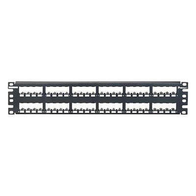PANDUIT CP48BLY - Panel de Parcheo Modular / 48 Puertos / 2UR / Plano / Totalmente Blindado / Acero Inoxidable / Rack 19" | SIERRA STORE
