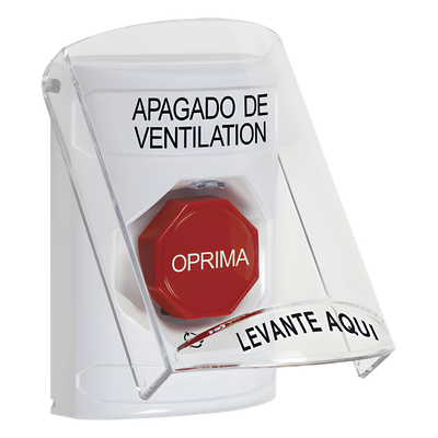 Botón de Apagado de Ventilación / Tapa Policarbonato / Giro para Restablecer / Texto Español / LED Opcional | SIERRA STORE