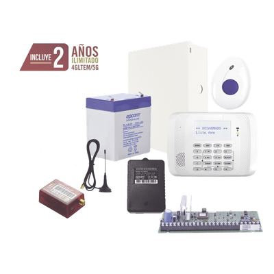 Kit de alarma / panel VISTA-48 / comunicador 4G LTE-M multimarca MN02-LTE-M / botón de pánico con detección de caídas / app RControl | SIERRA STORE