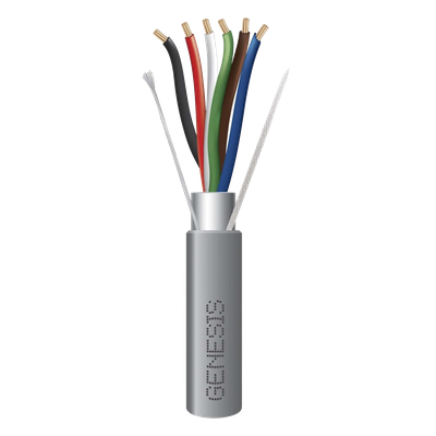 Bobina de Cable / 6x22 AWG Blindado / 152 m (500 pies) / Riser / Gris / Audio, Seguridad y Control | SIERRA STORE