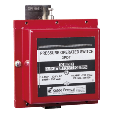Switch operado por presión / 3PDT / 15 A @ 125 VAC / 10 A @ 250 VAC / 3/4 HP @ 250 VAC / conexión 1/2" NPT hembra / ECS-500, ADS | SIERRA STORE