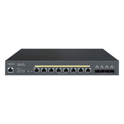 Switch PoE ++ Administrable en Nube Capa 2  de 8 puertos PoE  de 2.5 Gbps, Hasta 240 W, 4 puertos de SFP | SIERRA STORE