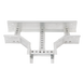 Derivación T Horizontal / Perfil Z / Peralte 3 1/4" / Ancho 6" / Radio de Curvatura 8" / Aluminio de Alta Resistencia / Normas | SIERRA STORE