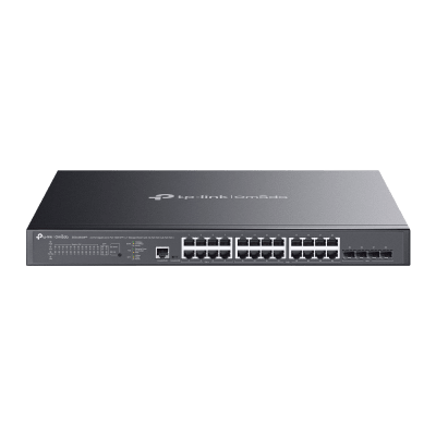 Switch L2+ Gestionado / 24 Puertos Gigabit + 4 Puertos 10G SFP+ / 16 PoE+ (30W) + 8 PoE++ (90W) / 128 Gbps / 500W PoE Budget / SDN | SIERRA STORE