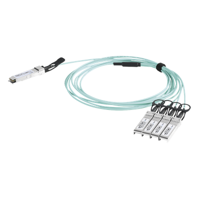 Cable AOC QSFP+ / 40 Gbps a 4x 10 Gbps / Fibra Óptica Activa / 2 m (6.6 ft) / Alta Densidad / Multi-Marca | SIERRA STORE